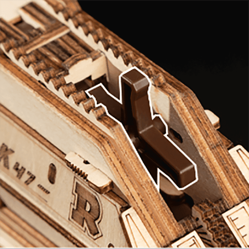 Drewniane Puzzle 3D - Karabin Kałasznikowa