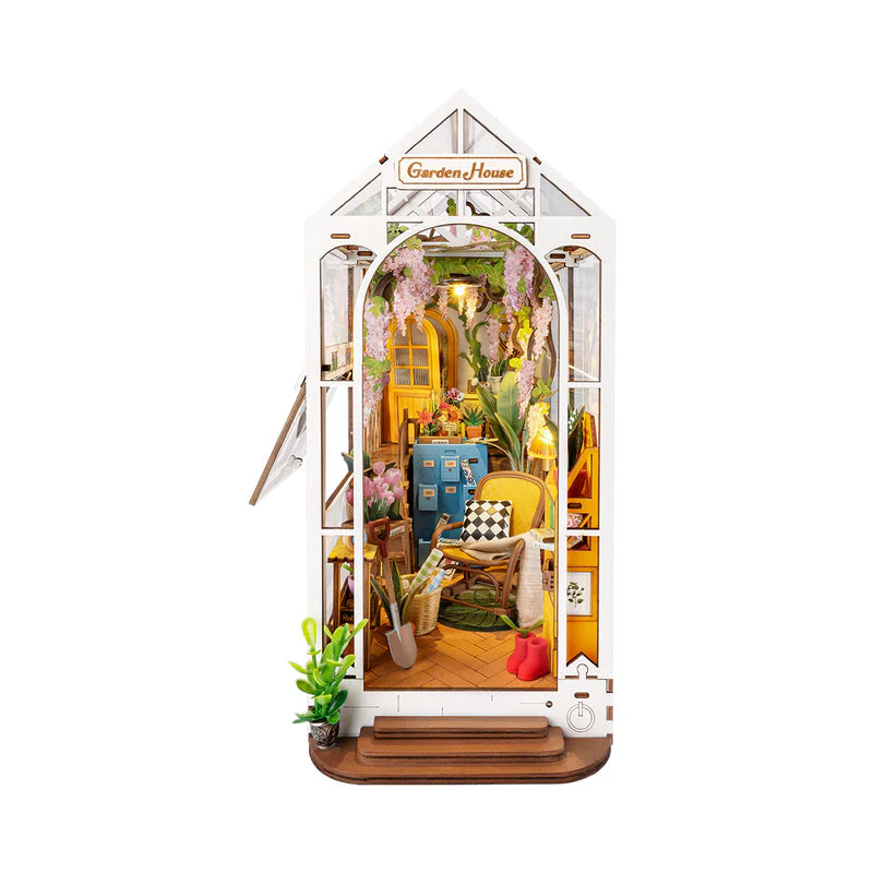 Drewniane Puzzle 3D - Book Nook - Garden