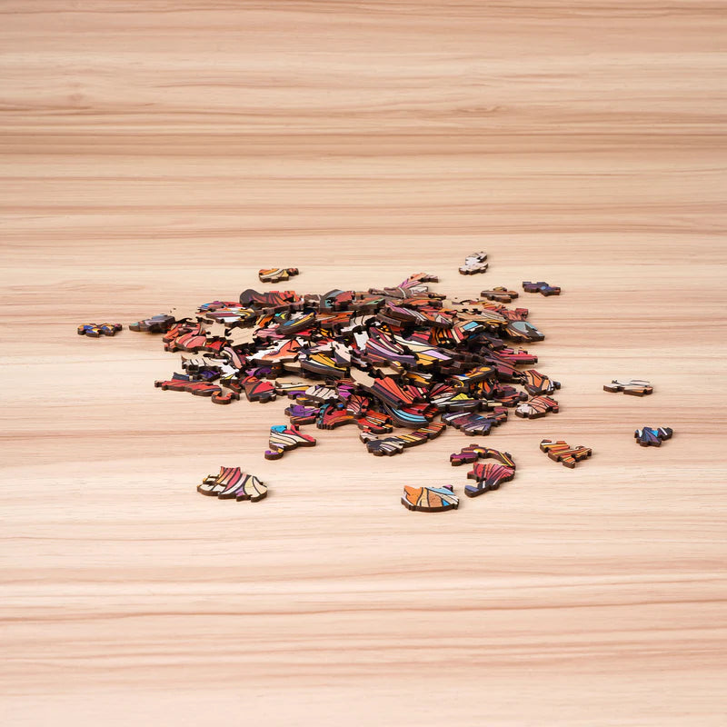 Drewniane Puzzle - Król Kot