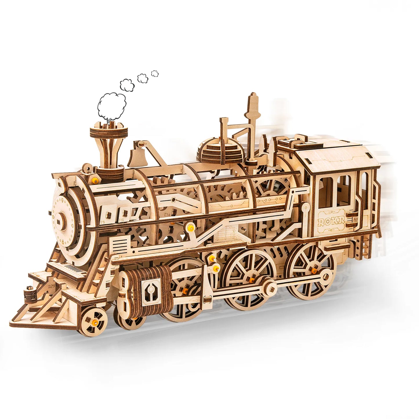 Drewniane Puzzle 3D - Lokomotywa