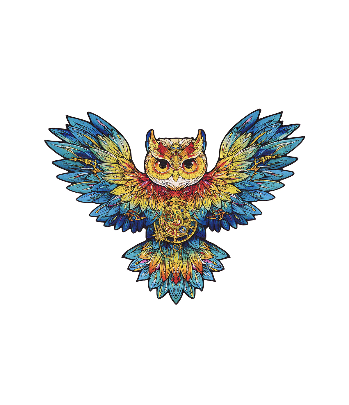 Drewniane Puzzle - Sowa