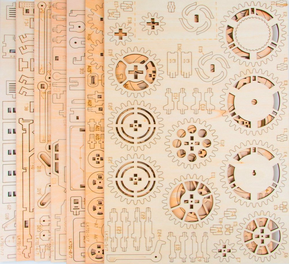 Drewniane Puzzle 3D - Lokomotywa