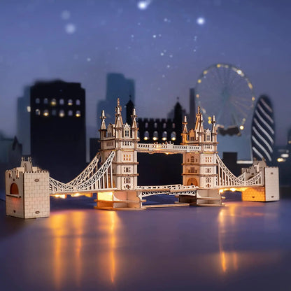 Drewniane Puzzle 3D - Tower Bridge