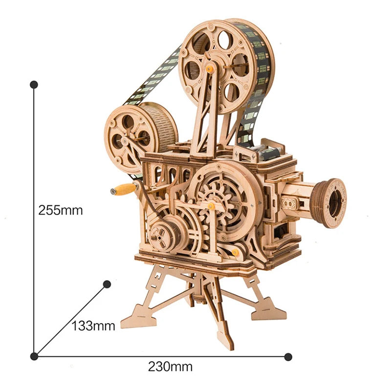 Drewniane Puzzle 3D - Projektor Filmowy