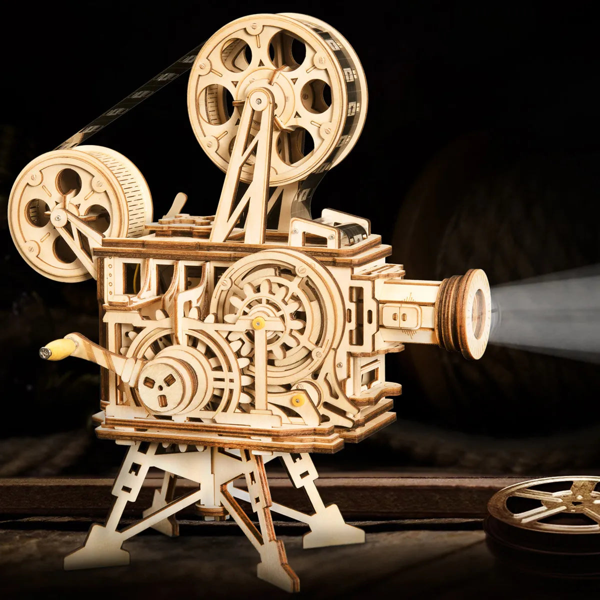 Drewniane Puzzle 3D - Projektor Filmowy