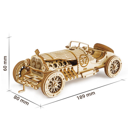 Drewnianie Puzzle 3D -  Samochód Grand Prix