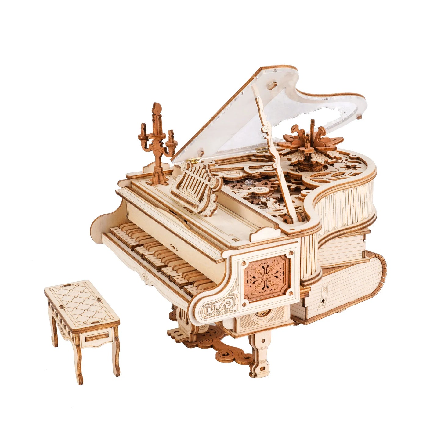 Drewniane Puzzle 3D - Zaczarowane Pianino