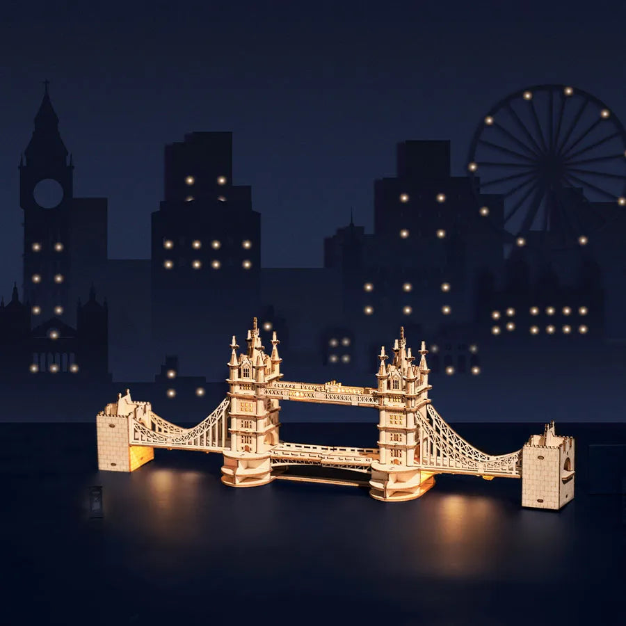 Drewniane Puzzle 3D - Tower Bridge