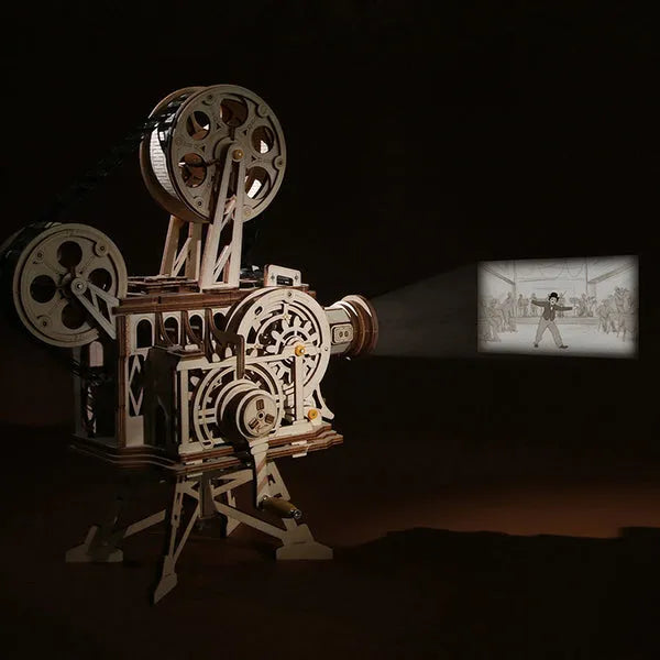 Drewniane Puzzle 3D - Projektor Filmowy