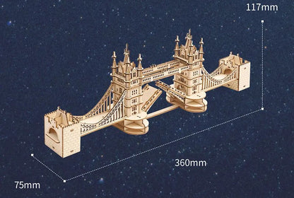 Drewniane Puzzle 3D - Tower Bridge