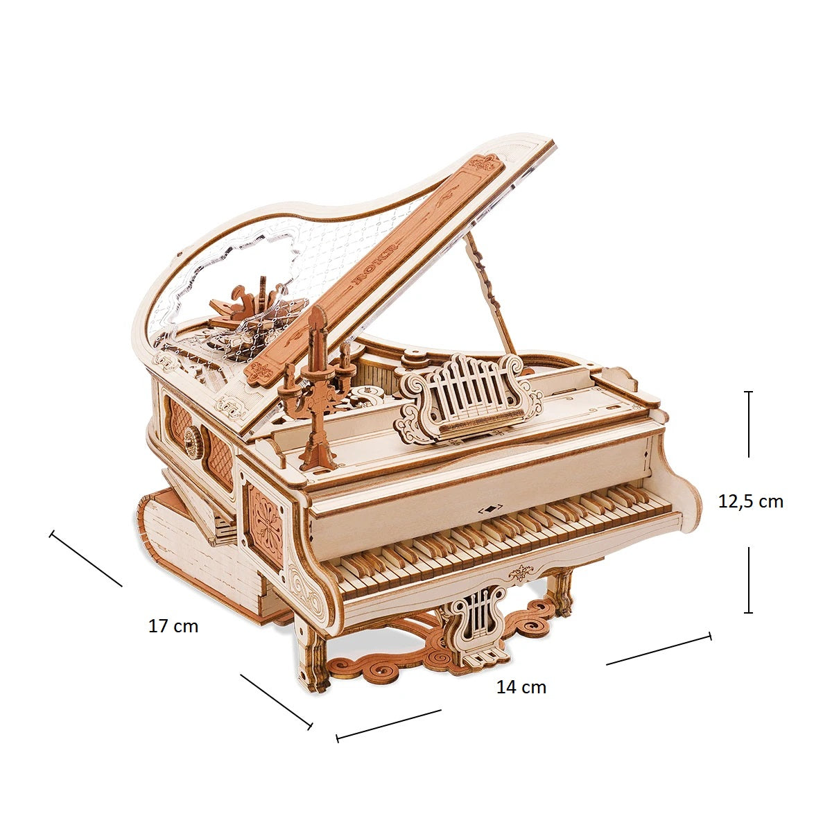 Drewniane Puzzle 3D - Zaczarowane Pianino