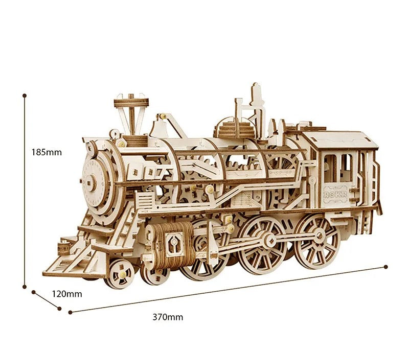 Drewnianie Puzzle 3D - Lokomotywa